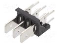 Terminal: spade terminal strip; 6.3mm; THT; 250V; straight; ways: 3 XINYA XY256V-A-3P-5.08