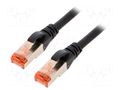 Patch cord; RJ45 plug,both sides; S/FTP; 6; stranded; Cu; LSZH DIGITUS DK-1644-020/BL