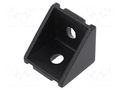 Angle bracket; for profiles; Width of the groove: 8mm; W: 38mm ELESA+GANTER GN961-40-8-40A-SW