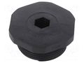 Stopper; PG21; IP54; polyamide; black; V-NE PG; Thread: PG; -20÷80°C HUMMEL HUMMEL-1255210111