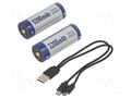 Re-battery: Li-Ion; 26650; 3.6V; 5200mAh; Ø26.3x70.5mm KEEPPOWER ACCU-ICR26650-USB