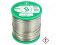 Tin; lead free; Sn97Cu3; 1mm; 500g; reel; 230°C; Flux: SW26 BROQUETAS ECO3-10/05H