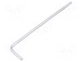 Wrench; hex key,spherical; HEX 2mm; tool steel; long; L: 77mm KING TONY KT-113002MR
