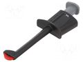 Clip-on probe; hook type; 20A; black; Grip capac: max.12.3mm; 1kV ELECTRO-PJP PJP6001-IECIV-N