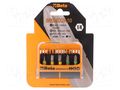 Kit: screwdriver bits; Phillips,Pozidriv®,slot; Holder: C6,3mm BETA BE860MIX/A10