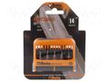 Kit: screwdriver bits; Torx®; Kit: universal magnetic holder BETA BE860TX/A10