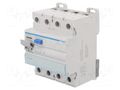 RCD breaker; Inom: 40A; Ires: 30mA; Max surge current: 250A; IP20 HAGER CDA640J