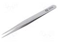 Tweezers; 120mm; for precision works; Blade tip shape: sharp C.K CK-T2319