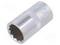 Socket; 12-angles,socket spanner; 15mm; 1/2"; Plating: chromium C.K CK-T4690M-15