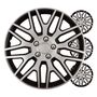 Car hubcaps 4pcs set Dakar black & silver 15" COLOR BOX, Versaco 8586019108507