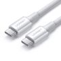 Ugreen cable USB Type C (male) to Type C (male) cable 1m white (US300), Ugreen 6957303865512 6957303865512