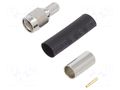 Connector: RP-SMA; plug; reverse,female; straight; 50Ω; RG58; PTFE LINX TECHNOLOGIES / TE Connectivity CONREVSMA007-R58