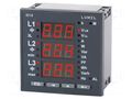 Meter: network parameters; on panel; digital,mounting; LED x3 LUMEL N14-11000