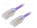 Patch cord; RJ45 plug,both sides; F/UTP,TX6A-28™; 6a; wire; Cu; 1m PANDUIT STP28X1MVL