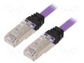 Patch cord; RJ45 plug,both sides; S/FTP,TX6A™ 10Gig; 6a; Cu; 1m PANDUIT STP6X1MVL