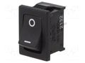 ROCKER; SPST-NO; Pos: 2; ON-OFF; 4A/250VAC; black; 30mΩ; Body: black E-SWITCH RA1113112R