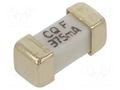 Fuse: fuse; 375mA; 125VAC; 125VDC; quick blow; ceramic; SMD CONQUER ELECTRONIC SEF0.375A125VG