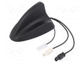 Antenna; automotive,SHARK; AM,DAB,FM; universal; 0.25m; 12VDC MTA 7677815