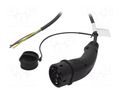 Cable: eMobility; 1x0.5mm2,3x2.5mm2; 250V; 4.7kW; IP44; 7.5m; 20A HARTING 8801754004440A1
