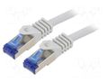 Patch cord; RJ45 plug,both sides; S/FTP; 6a; stranded; Cu; 3m; LSZH LOGILINK C6A062S