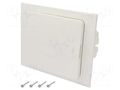 Enclosure: for modular components; IP40; plaster embedded; golf HAGER VF108PD