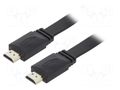 Cable; HDMI plug,both sides; PVC; HDMI 2.0; 1m; black; 30AWG GEMBIRD CC-HDMI4F-1M