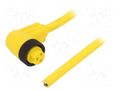 Cable: for sensors/automation; 7/8”; PIN: 3; angled; 3m; plug; 9.1A ALPHA WIRE KW0300113-YL357