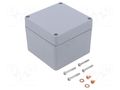 Enclosure: multipurpose; X: 100mm; Y: 100mm; Z: 80mm; 1590Z; grey HAMMOND HM-1590Z080GY