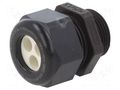 Cable gland; multi-hole; M25; 1.5; IP68; polyamide; black; 7mm HUMMEL HUMMEL-1581250151