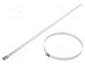 Cable tie; L: 300mm; W: 7mm; stainless steel AISI 304; 445N RAYCHEM RPG LU74-300