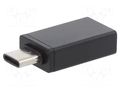 Adapter; USB 3.0; USB A socket,USB C plug; black; Cablexpert GEMBIRD A-USB3-CMAF-01