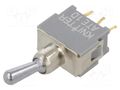 Switch: toggle; Pos: 2; SPDT; ON-ON; 0.05A; 0.05A; Leads: flat pin KNITTER-SWITCH ATE1D