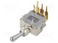 Switch: toggle; Pos: 2; DPDT; ON-ON; 0.05A; 0.05A; Leads: flat pin KNITTER-SWITCH ATE2D-RA