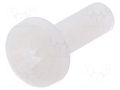 Screw; M4x12; 0.7; Head: cheese head; Pozidriv; 1mm; polyamide DREMEC DR8G205M4X12