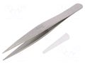 Tweezers; 120mm; for precision works; Blade tip shape: sharp WELLER WEL.OOSASL