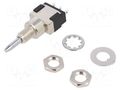 Switch: push-button; Pos: 2; SPDT; 6A/125VAC; 6A/6VDC; ON-(ON); MPA KNITTER-SWITCH MPA106F