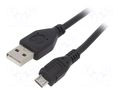 Cable; USB 2.0; USB A plug,USB B micro plug; gold-plated; 3m GEMBIRD CCP-MUSB2-AMBM-10