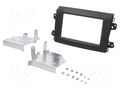 Radio frame; Fiat; 2 DIN; matt black PER.PIC. RAM-40.535.2