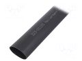 Heat shrink sleeve; 33mm; black; Diam.after shrinking: 8mm HELLERMANNTYTON MA40-33/8-BK
