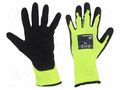 Protective gloves; Size: 9,L; green (light); polyester; Opty WONDER GRIP OP-280HY-L/09