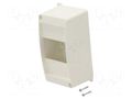 Enclosure: for modular components; IP30; No.of mod: 4; IC2 HAGER VD104NE