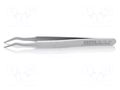 Tweezers; 120mm; for precision works,SMD; Blades: curved KNIPEX KNP.920102