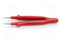 Tweezers; 125mm; Blade tip shape: sharp; insulated KNIPEX KNP.922761