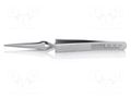 Tweezers; 120mm; for precision works; Blade tip shape: rounded KNIPEX KNP.929101