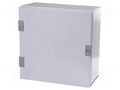 Enclosure: wall mounting; X: 400mm; Y: 400mm; Z: 200mm; orion+; steel HAGER FL108A