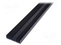 Heatsink: extruded; grilled; black; L: 1000mm; W: 97mm; H: 25mm SEIFERT ELECTRONIC KL-134/1000/SW