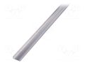 Profiles for LED modules; natural; L: 2m; WAY10; aluminium TOPMET TOP-WAY10/A-2M