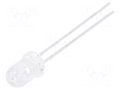 LED; blue; 5mm; 1900÷3000mcd; 16°; Front: convex; 3.3÷4VDC; -40÷85°C LUMEX SSL-LX5093USBC
