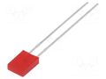 LED; red; rectangular; 2x5x7mm; 4mcd; 140°; Front: flat; 10mA LUMEX SSL-LX2573ID