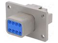 Connector: wire-wire; plug; male; PX0; for panel mounting; PIN: 8 BULGIN PX0112P08AGY